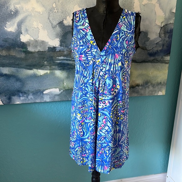 Lily Pulitzer M 100 % Cotton Like  New Bright Vibrant Color - Picture 2 of 7